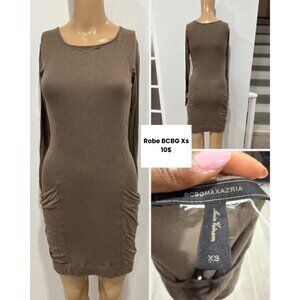 🤎 BCBGMAXAZRIA Long Sleeve Dress – Size XS – $10